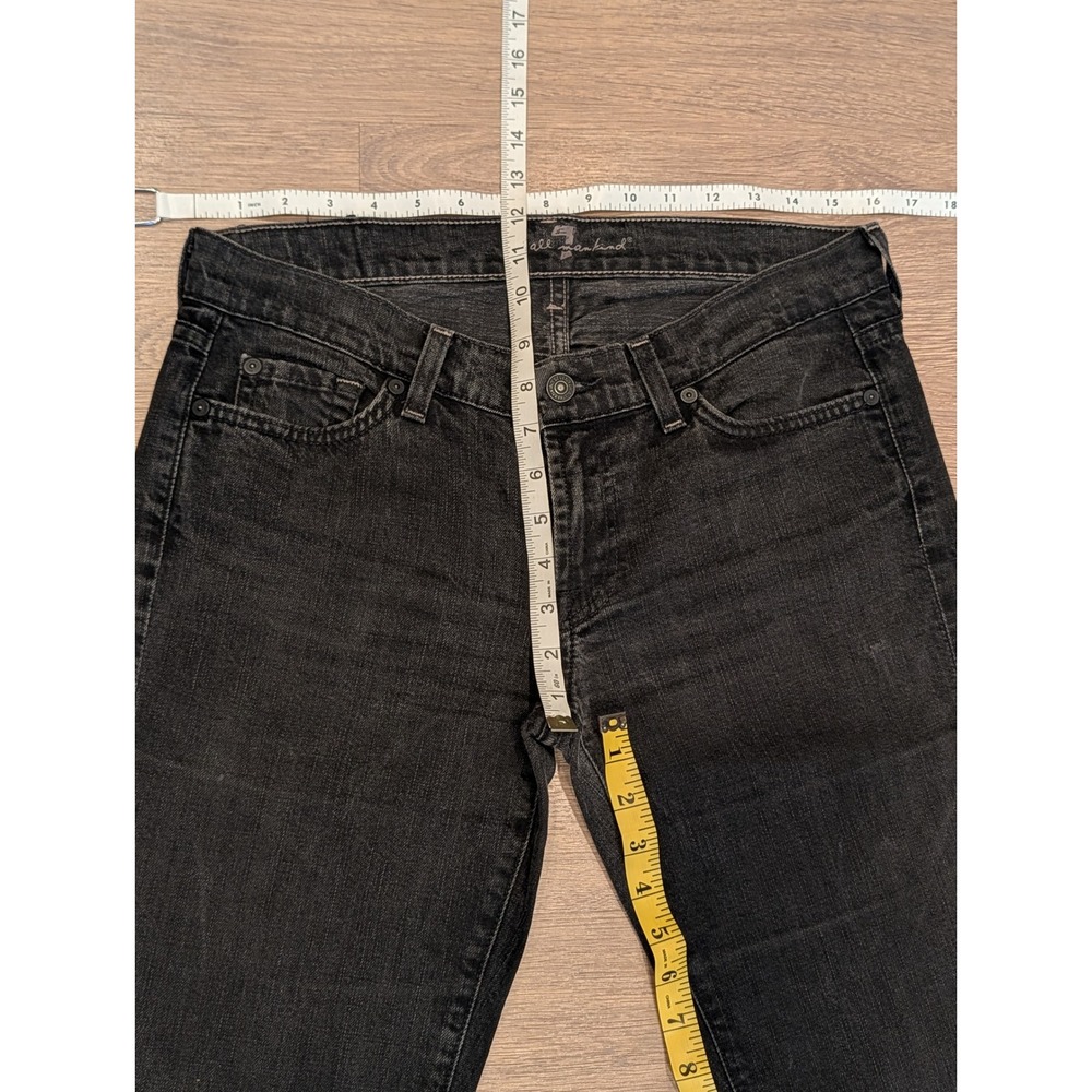 7 For All Mankind Black Wash Bootcut Jeans size 30 - Picture 7 of 10